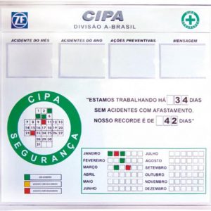 Controle CIPA de acidentes mensais - CIPA-02